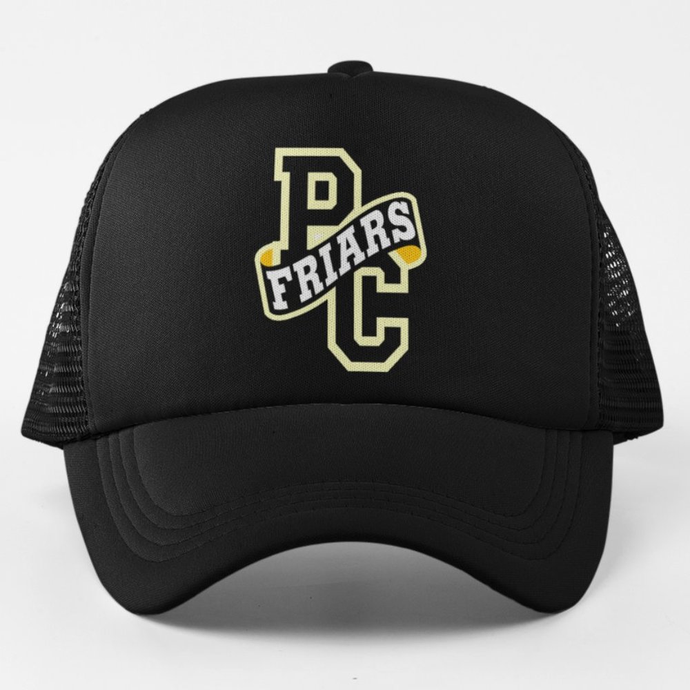 NEW Providence College Friars Retro Foam Trucker Mesh Snapback Hat BLACK